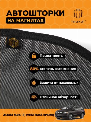 Acura MDX (3) (2013-наст.время) Внедорожник 5 дв. Комплект на передние двери STANDART